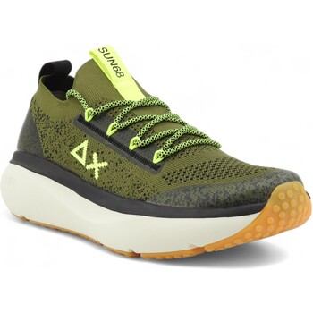 Chaussures Homme Multisport Sun68 Jupiter Knit Sneaker Uomo Militare Verde Z34127 Vert