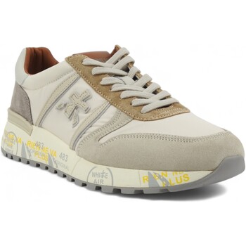 Chaussures Homme Multisport Premiata Sneaker Uomo Cream Grey LANDER-6633 Gris