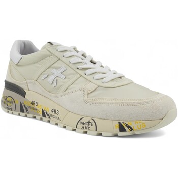 chaussures premiata  sneaker uomo cream grey landeck-6136 
