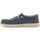 Chaussures Homme Multisport HEY DUDE Wally Braided Sneaker Vela Uomo Blue Night 40003-4NM Bleu
