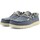 Chaussures Homme Multisport HEYDUDE Wally Braided Sneaker Vela Uomo Blue Night 40003-4NM Bleu