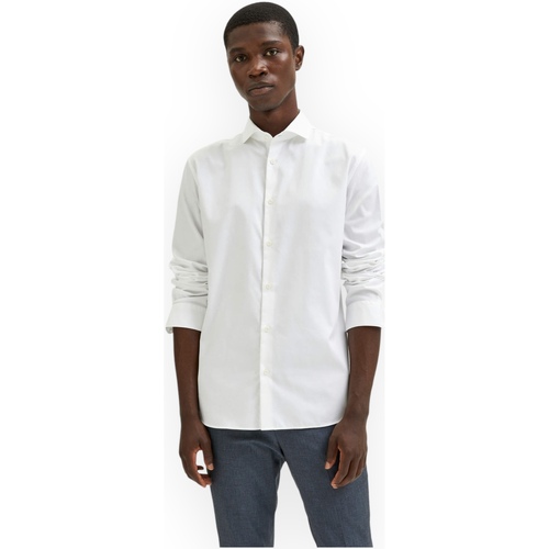 Vêtements Homme Chemises manches longues Selected 16081385 BRIGHTWHITE Blanc