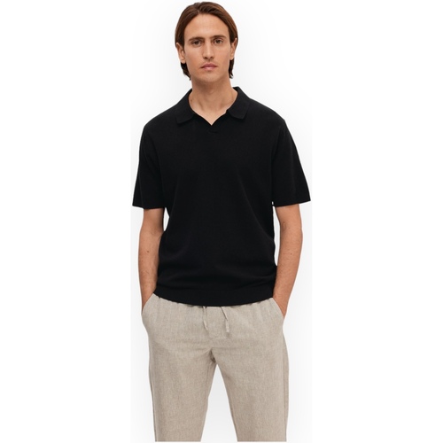 Vêtements Homme T-shirts & Polos Selected 16092353 BLACK Noir