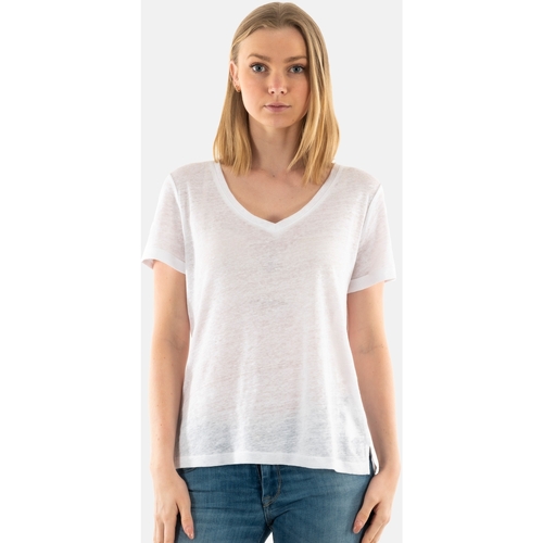 VêDamask Femme T-shirts manches courtes Salsa 21008469 Blanc