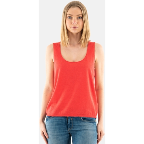 Vêtements Femme Débardeurs / T-shirts sans manche Short 38 - T2 - M Rose mouchoir_12539 Rouge