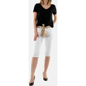 Vêtements Femme Shorts / Bermudas Le Temps des Cerises jfkaya000wcol241 Blanc