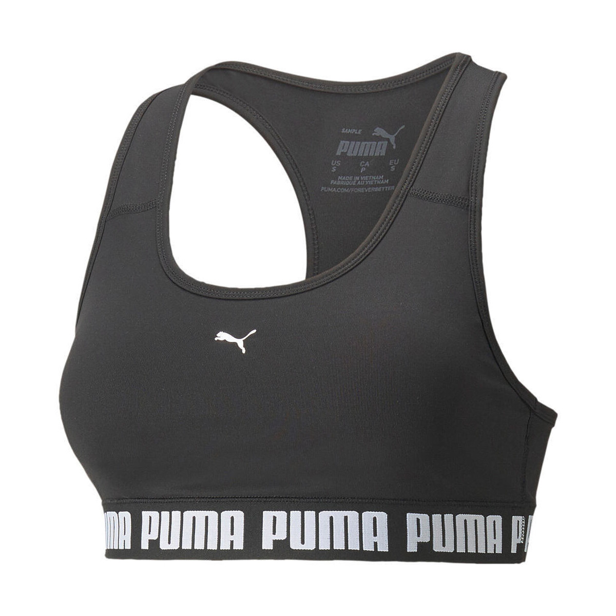 Vêtements Femme Brassières de sport Puma Mid Impact  Stro Noir