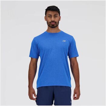 Vêtements Homme T-shirts & Polos New Balance MT41253-BIA Bleu