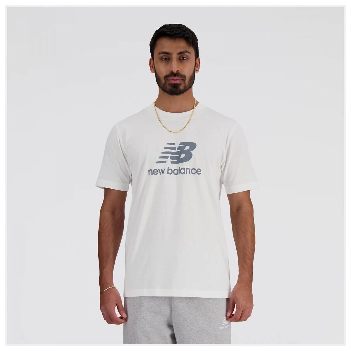 Vêtements Homme T-shirts & Polos New Balance MT41502-WT Blanc