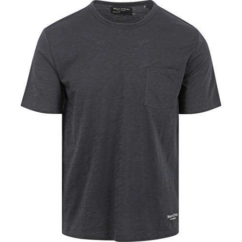 Vêtements Homme T-shirts & black Polos Marc O'Polo T-Shirt Slubs Navy Bleu