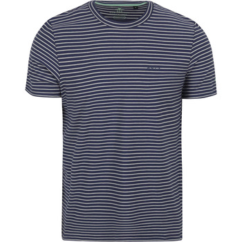t-shirt new zealand auckland  nza polo hikurangi stripes bleu 