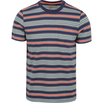 t-shirt new zealand auckland  nza polo little slate stripes bleu 