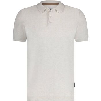 t-shirt state of art  polo knitted greige 