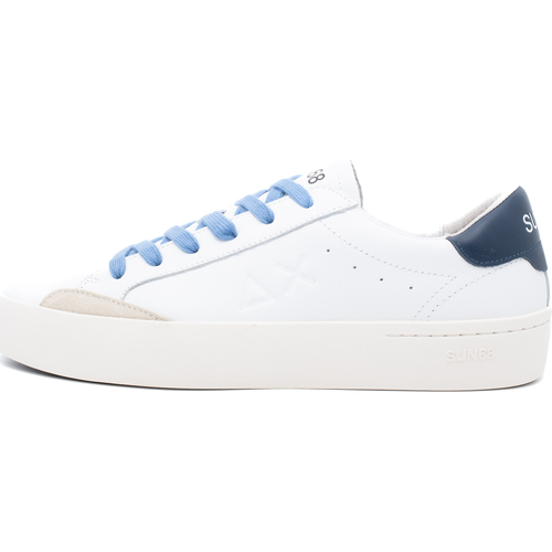 Chaussures Homme Baskets mode Sun68 Street Leather Blanc