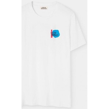 t-shirt loreak mendian  loreak blue corita tshirt white 