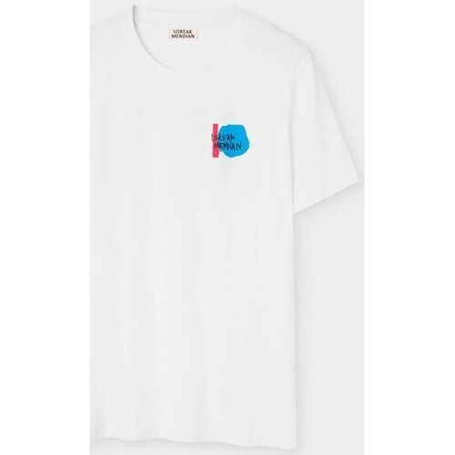 Vêtements Homme T-shirts manches courtes Loreak Mendian Loreak Blue Corita Tshirt White Multicolore