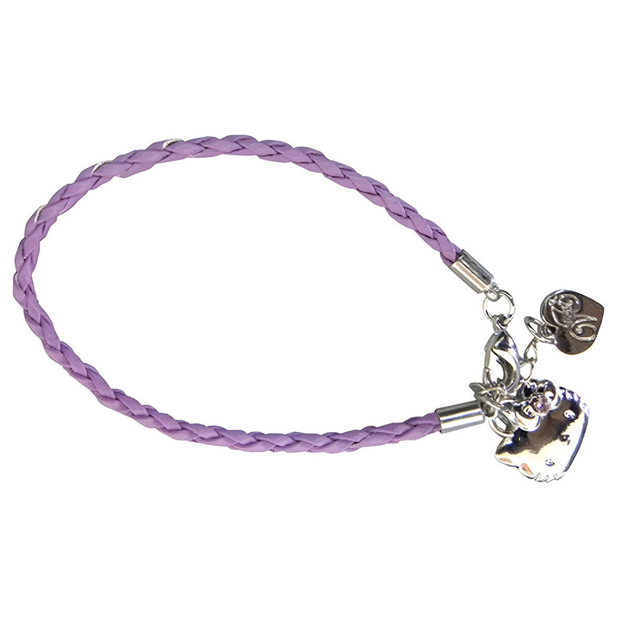 Montres & Bijoux Bracelets Alpa Bracelet cordon Hello Kitty modèle Parme Violet