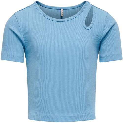 Vêtements Fille T-shirts manches courtes Only 162102VTPE24 Bleu