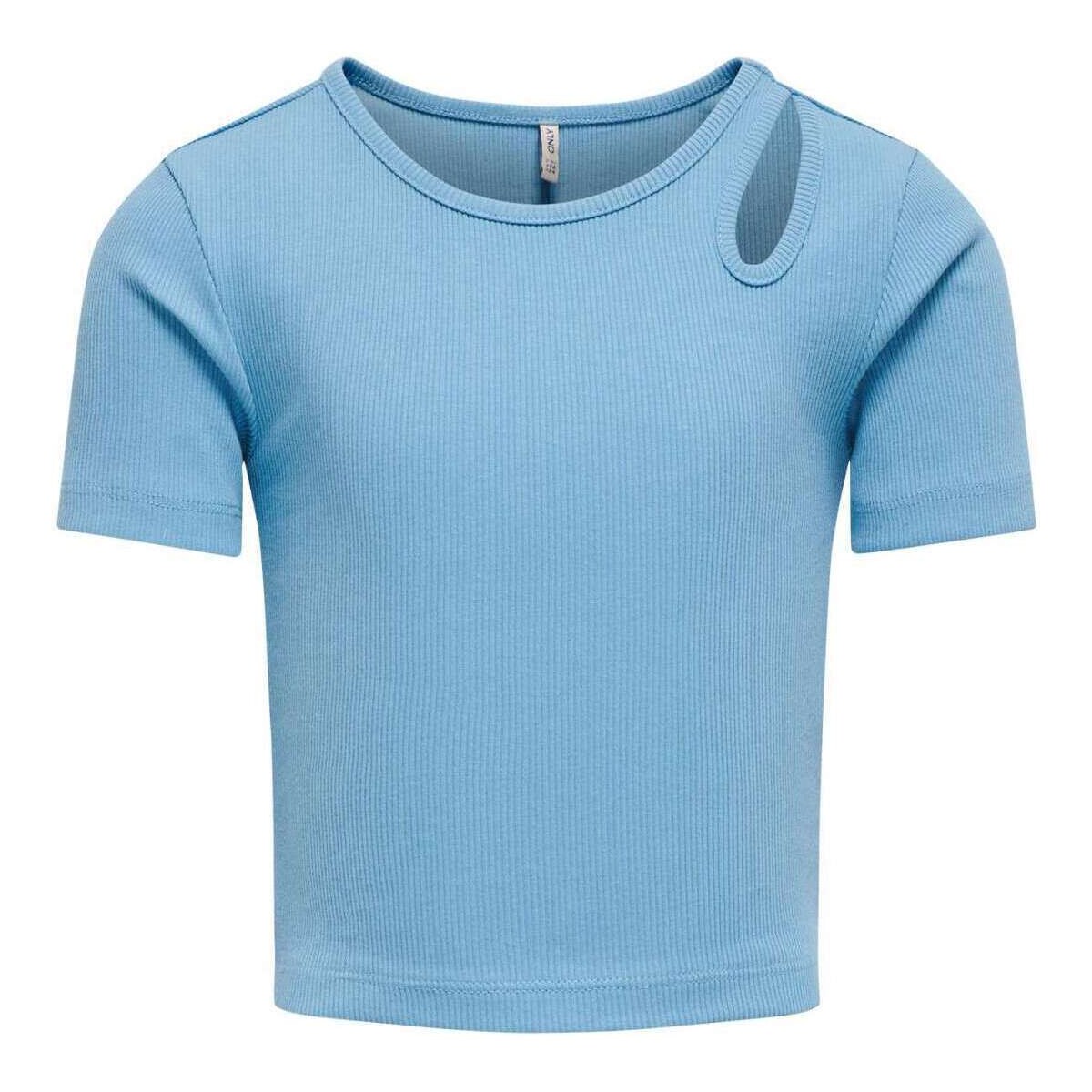 Vêtements Fille T-shirts manches courtes Only 162102VTPE24 Bleu