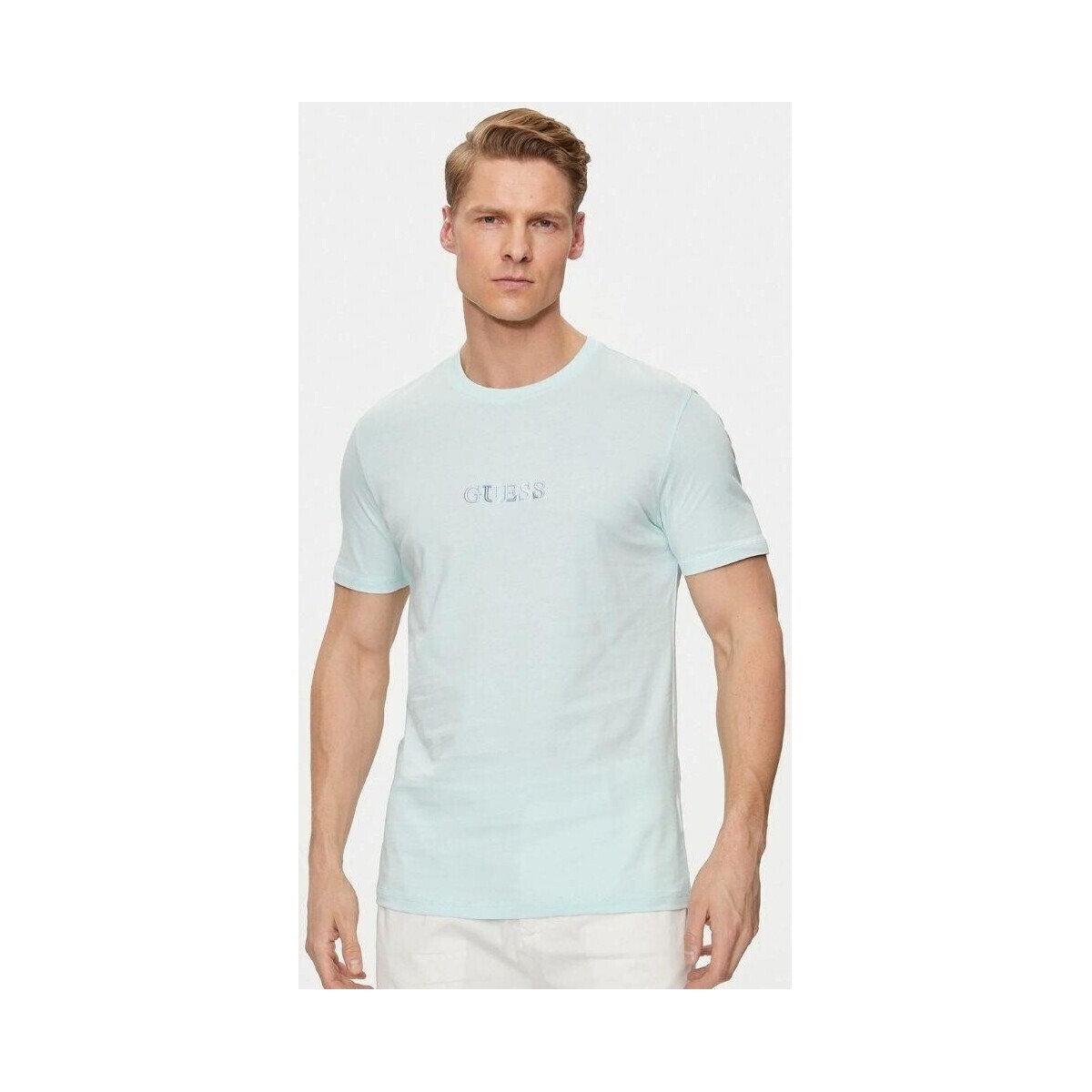 Vêtements Homme T-shirts manches courtes Guess M4GI92 I3Z14 Bleu