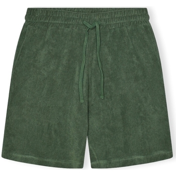 short revolution  terry shorts 4039 - dustgreen 