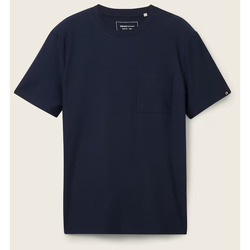 Vêtements Homme T-shirts manches courtes Tom Tailor - Tee-shirt - marine Autres
