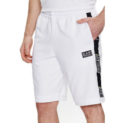 Vêtements Homme Shorts / Bermudas Emporio Armani EA7 Short homme blanc ea7 3RPS56 PJ0SZ blanc - XS Blanc