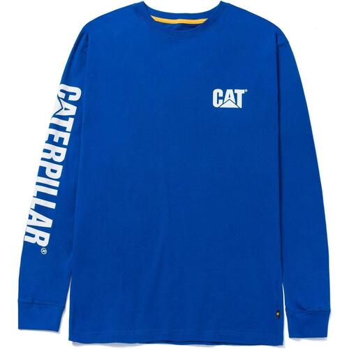 Vêtements Homme T-shirts manches longues Caterpillar Trademark Banner Bleu