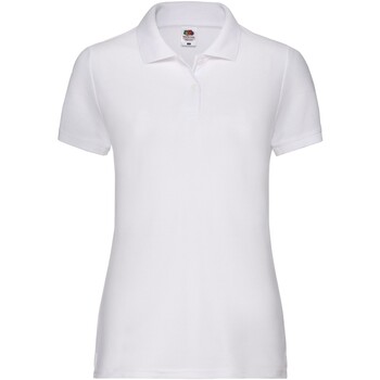 Vêtements Femme T-shirts & Polos Fruit Of The Loom Lady Fit 65/35 Blanc