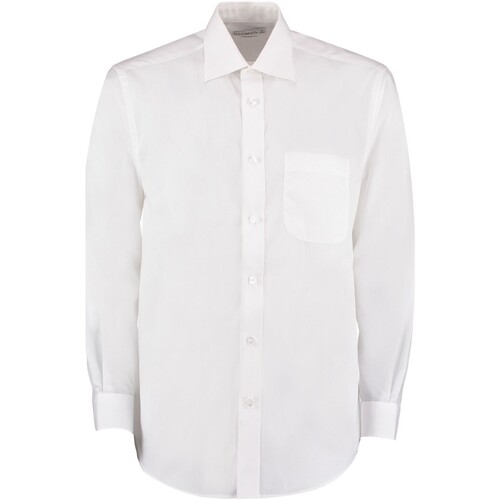 Vêtements Homme Chemises manches longues Kustom Kit KK104 Blanc