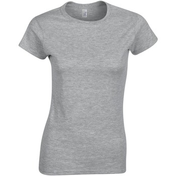 Vêtements Femme T-shirts manches longues Gildan GD072 Gris