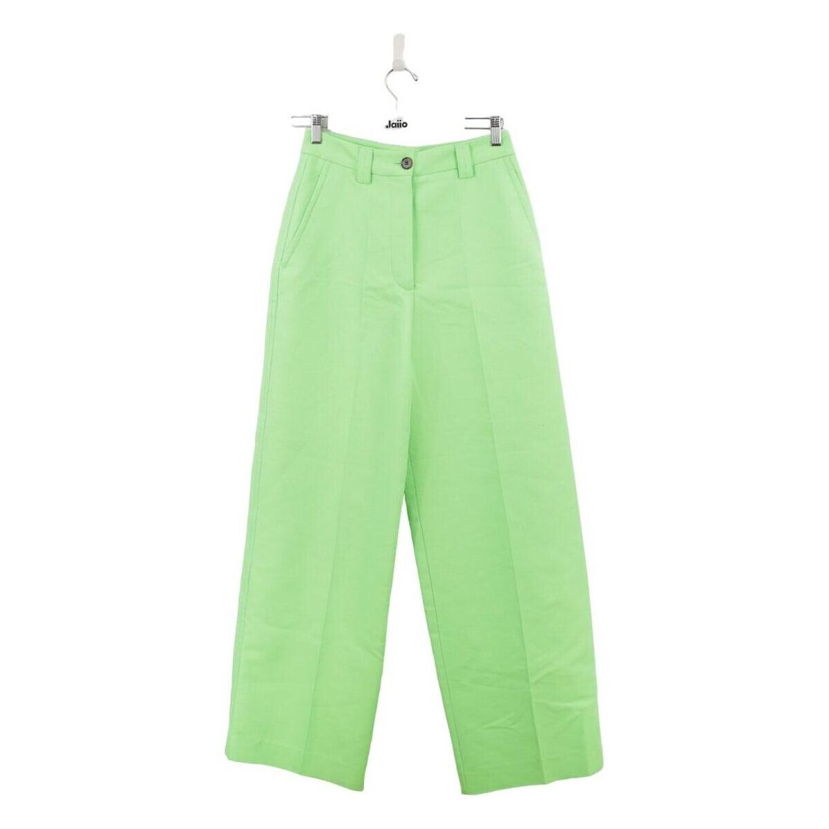 Vêtements Femme Pantalons Essentiel Pantalon large en coton Vert