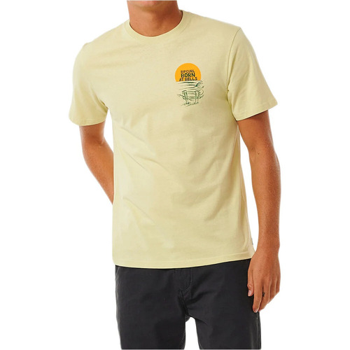 Vêtements Homme Polos manches courtes Rip Curl KEEP ON TRUCKING TEE Jaune