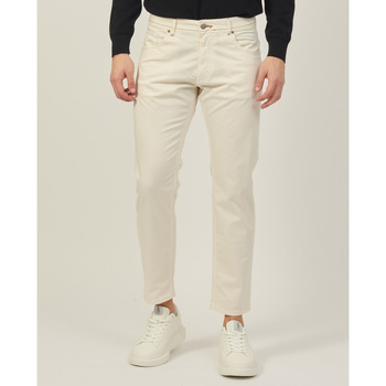 Vêtements Homme Pantalons Sette/Mezzo Pantalon style capri SetteMezzo en coton Blanc