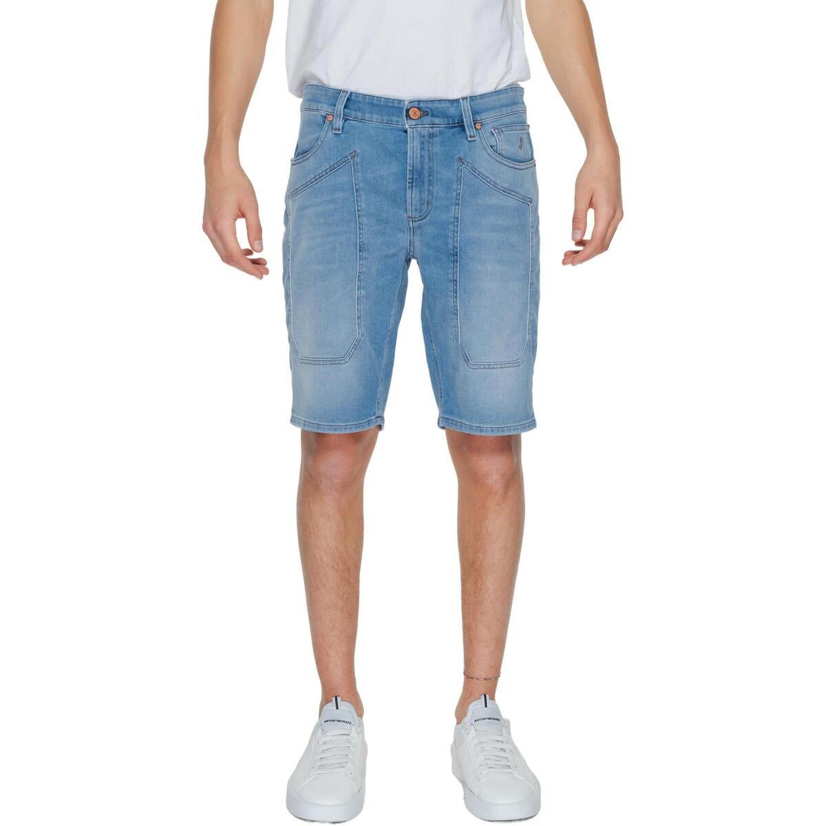 Vêtements Homme Shorts / Bermudas Jeckerson JAYDE001 PE24JUPBE001 DNDTFDENI005 Bleu