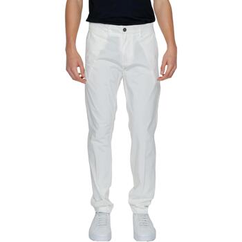 Vêtements Homme Pantalons Borghese Chino Todi PA21 HP01 Blanc
