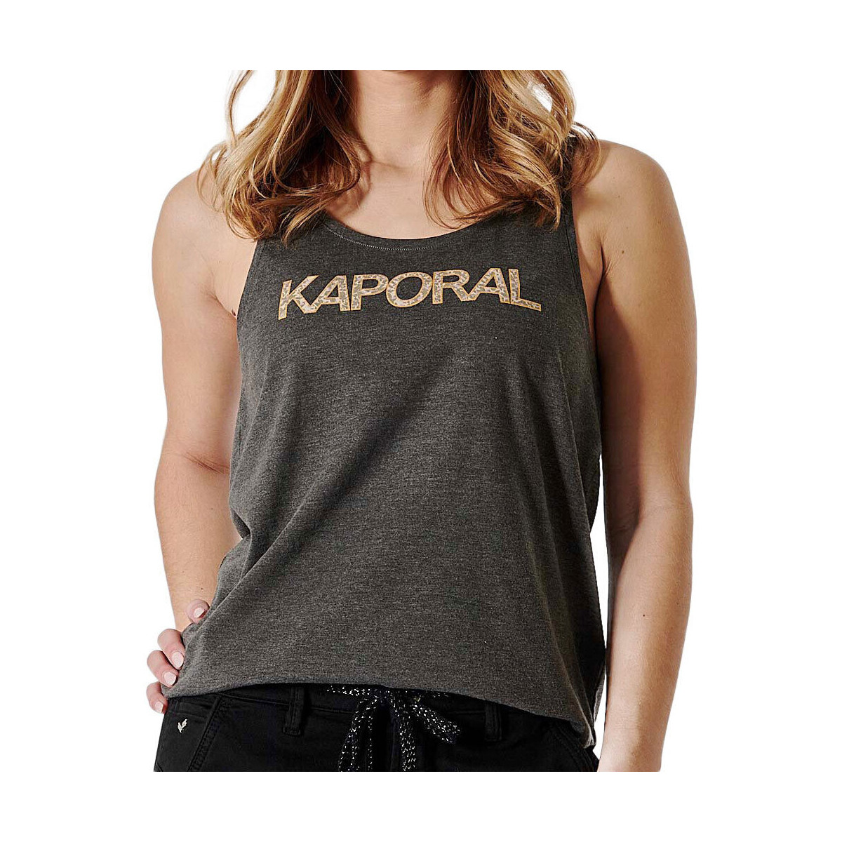 Vêtements Femme Débardeurs / T-shirts sans manche Kaporal FAONE24W10 Gris
