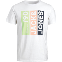 Vêtements Garçon T-shirts & Polos Jack & Jones 12258232 Blanc