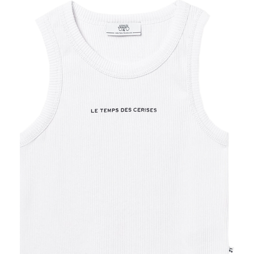Vêtements Fille Débardeurs / T-shirts crew sans manche Le Temps des Cerises GMURGI0000000 Blanc