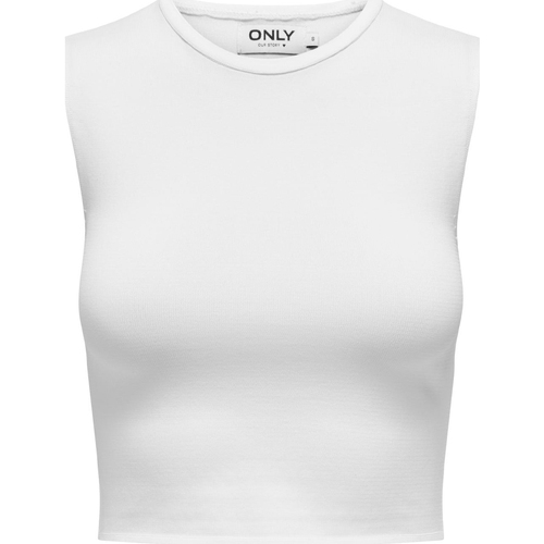 Vêtements Femme Débardeurs / T-shirts sans manche Only 15322771 Blanc