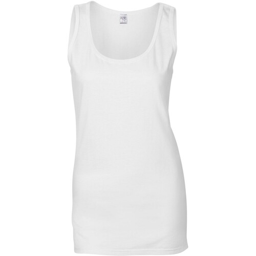 Vêtements Femme Débardeurs / T-shirts sans manche Gildan Softstyle Blanc