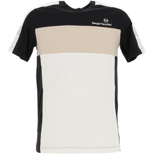 Vêhoodie Homme T-shirts manches courtes Sergio Tacchini Libera co t-shirt Noir