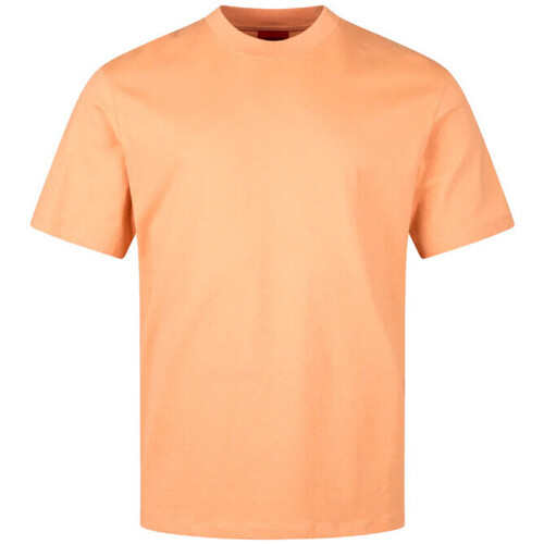 Vêtements Homme Sweats & Polaires BOSS T-SHIRT ORANGE RELAXED FIT EN JERSEY DE COTON À LOGO IMPRIMÉ Orange