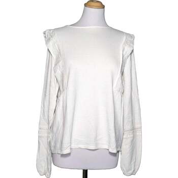 Vêtements Femme Soutiens-Gorge & Brassières Bonobo top manches longues  38 - T2 - M Blanc Blanc