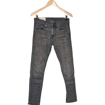 jeans hollister  jean slim homme  38 - t2 - m gris 