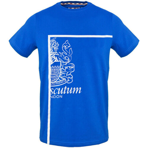 Vêtements Homme T-shirts manches courtes Aquascutum tsia127 81 blue Bleu