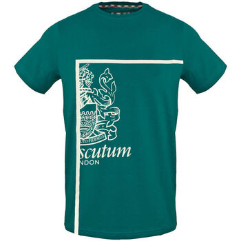 Vêtements Homme T-shirts manches courtes Aquascutum tsia127 32 green Vert