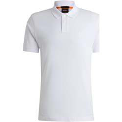 Vêtements Homme T-shirts ecru & Polos BOSS Polo Passenger Blanche Blanc