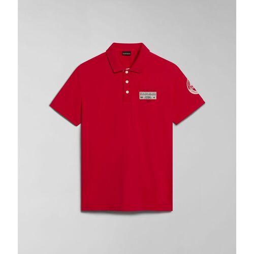 Vêtements Homme T-shirts & Polos Napapijri E-AMUNDSEN NP0A4H6A-R251 RED BARBERRY Rouge