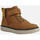 Chaussures Fille Boots Geox J RIDDOCK BOY WPF jaune foncé/marron